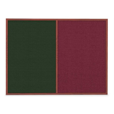 United Visual Products Sliding Door Indoor Enclosed Corkboard, 3 UV9000ACS-SATIN-AMETHY